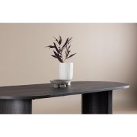 Svea Silvio ovale eettafel - 100 x 220 cm - zwart