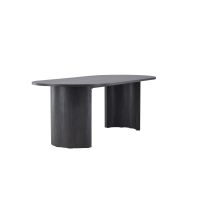 Svea Silvio ovale eettafel - 100 x 220 cm - zwart