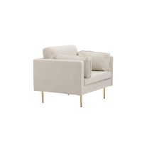 Svea Sino fauteuil - ribstof - lichtgrijs