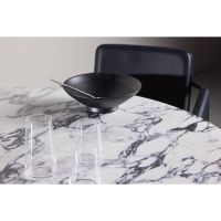 Svea Schneider ronde eettafel - ø120 cm - marmerlook/naturel