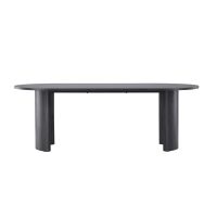 Svea Silvio ovale eettafel - 100 x 220 cm - zwart
