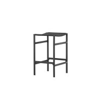 Svea Polsty barkruk 63 cm - rattan - zwart