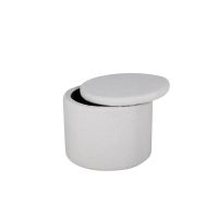 Svea Blaze poef - teddy - wit