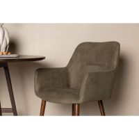 Savo eetkamerstoel - linnen - bruin