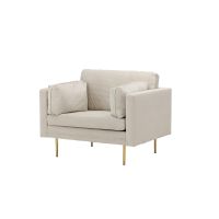 Svea Sino fauteuil - ribstof - lichtgrijs