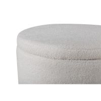 Svea Blaze poef - teddy - wit