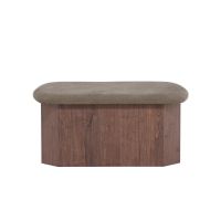 Petrovic poef - 59 x 88 cm - bruin