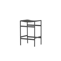 Svea Polsty barkruk 63 cm - rattan - zwart