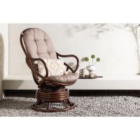 Svea Chloe loungestoel  - walnoot - rattan