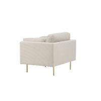 Svea Sino fauteuil - ribstof - lichtgrijs