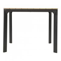 Arezzo tuintafel vierkant polywood teaklook 90x90 cm van het woonmerk Les