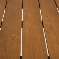 Arezzo tuintafel rechthoek polywood teaklook 130x70 cm van het woonmerk Les