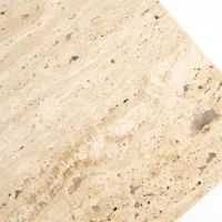 Eleonora TV meubel Lio - Mango hout & travertin - 170 cm - 2 deurs