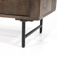 Eleonora Dressoir Lio - 200 cm - Mango hout & travertin - 3 deurs