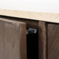 Eleonora Dressoir Lio - 200 cm - Mango hout & travertin - 3 deurs