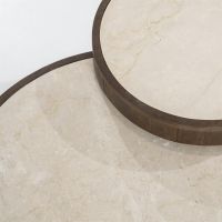 Salontafels Hazel - mangohout & marmer - set van 2