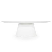 Eleonora Ovale eettafel Elin - 250x110 cm - wit