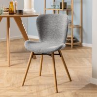 Aino eetkamerstoel | naturel oak onderstel | stof Monza
