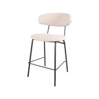 Zack barkruk 53x57x95cm bouclé naturel