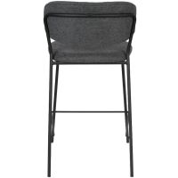 Viken barstoel 65 cm donkergrijs zwart