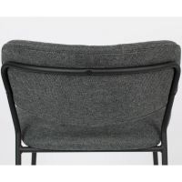 Viken barstoel 65 cm donkergrijs zwart