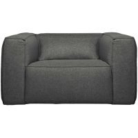 Fauteuil Bean Incl. Kussen Middengrijs Gemeleerd
