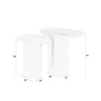 Puur Bela bijzettafel set van 2