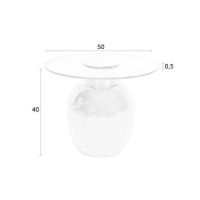 Puur Bella bijzettafel S - bruin