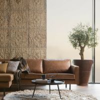 Bounds bijzettafel XL hout/metaal antique goud van het woonmerk BePureHome