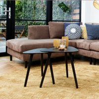 Woood Nila bijzettafel zwart | set van 2