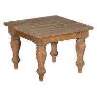 Tower Living Bologna bijzettafel vierkant - 60 cm - bruin