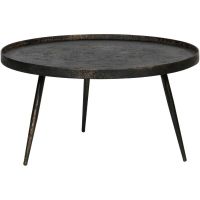 Woood Bounds bijzettafel XL hout/metaal antique goud