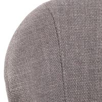 Nøra Orix draaistoel | zwart metaal onderstel | stof Basel - lichtgrijs/bruin