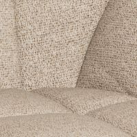 Nøra Lizzy draaibare armstoel | beige metaal onderstel | stof Cona - beige