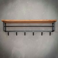 Fraaai Carter kapstok met 6 haken en hoedenplank