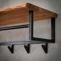 Fraaai Carter kapstok met 6 haken en hoedenplank
