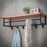 Fraaai Carter kapstok met 6 haken en hoedenplank