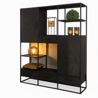 Starfurn Vakkenkast New York XXL - zwart