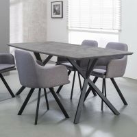 Fraaai Eettafel Chestnut Beton 160 cm