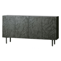 Woood Dressoir Counter Hout Zwart