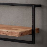 Fraaai Woody metaal wandplank - bundel set van vijf 135x65 cm