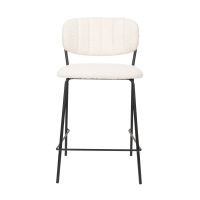 Puur Viken barstoel bouclé - wit