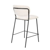 Puur Viken barstoel bouclé - wit