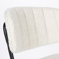 Puur Viken barstoel bouclé - wit