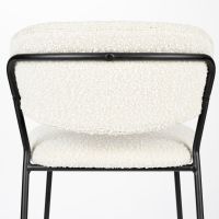 Puur Viken barstoel bouclé - wit