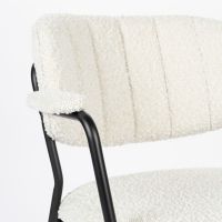 Puur Viken armstoel bouclé - wit