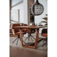 Tower Living Dimaro eettafel - 180 cm - bruin