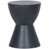 Woood Dover kruk betonlook antraciet 45x35cm