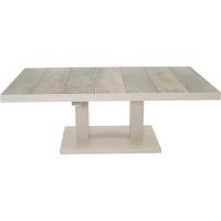 Prato-loungetafel verstelbaar 140x85 cm - crème