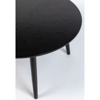 Farsund eettafel 100 cm zwart